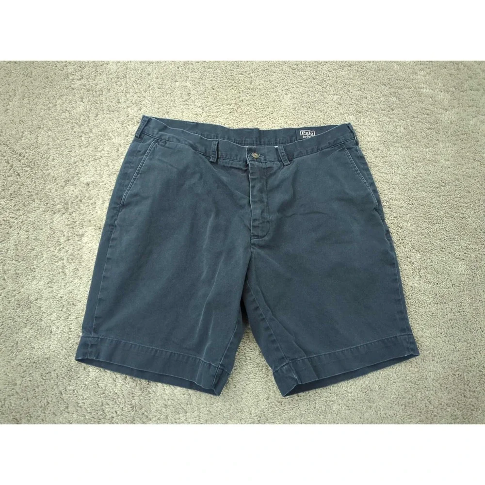 Polo Ralph‎ Lauren Chino Shorts Mens 38 Navy Inseam: 8.5